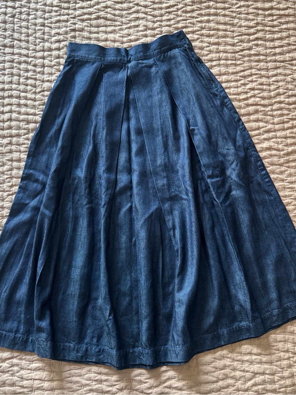 United Colors Of Benetton Navy Blue A-Line Full Skirt NWT